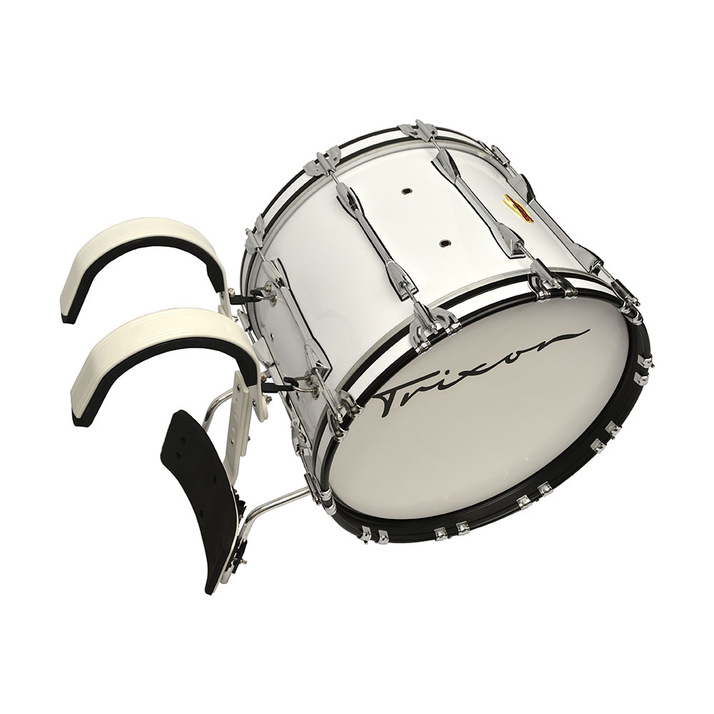 Trixon Pro Marching Bass Drum 18x14 white